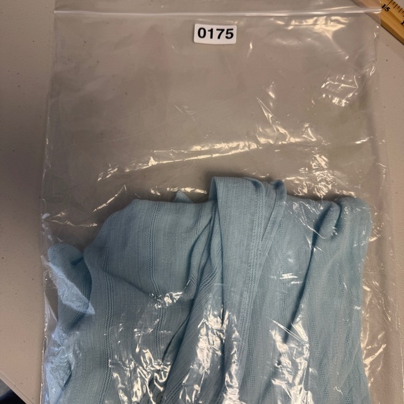 L*Space Light Blue Oversized Beach Cover Up Viscose Button Down Shirt Dress XS/S - Picture 13 of 13